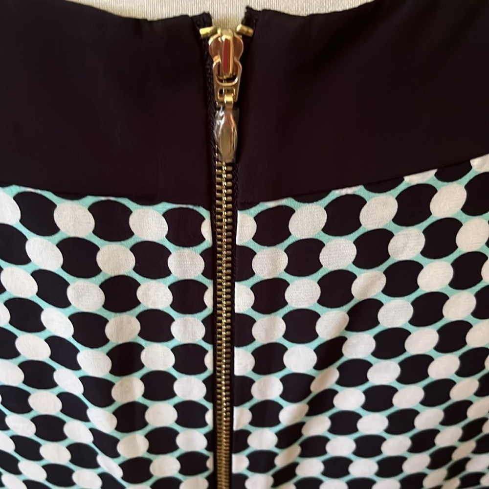 Kate Spade Kassia Shift Dress Silk Blend Geo Dot Print size medium - Picture 9 of 11